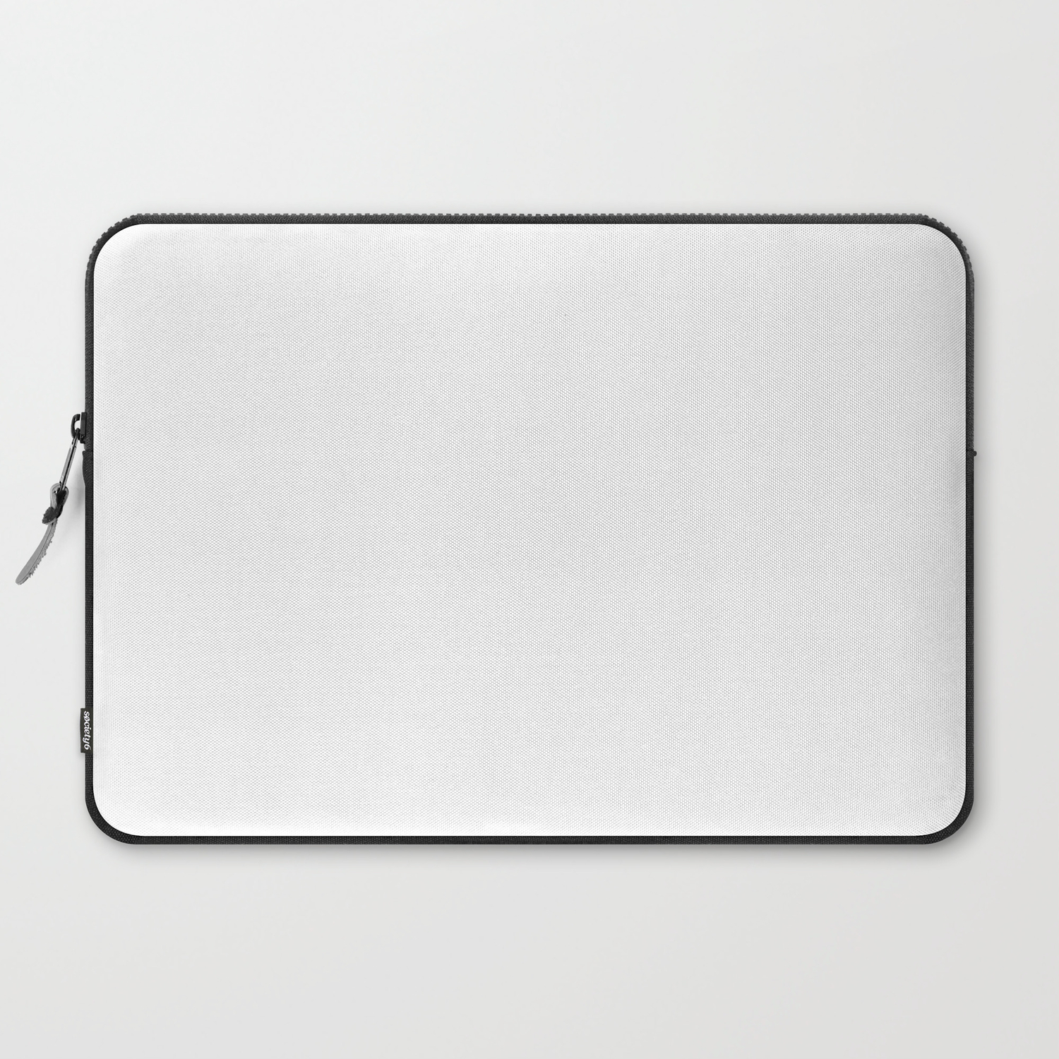 White Minimalist Solid Color Block Laptop Sleeve By Beautifulhomes Society6