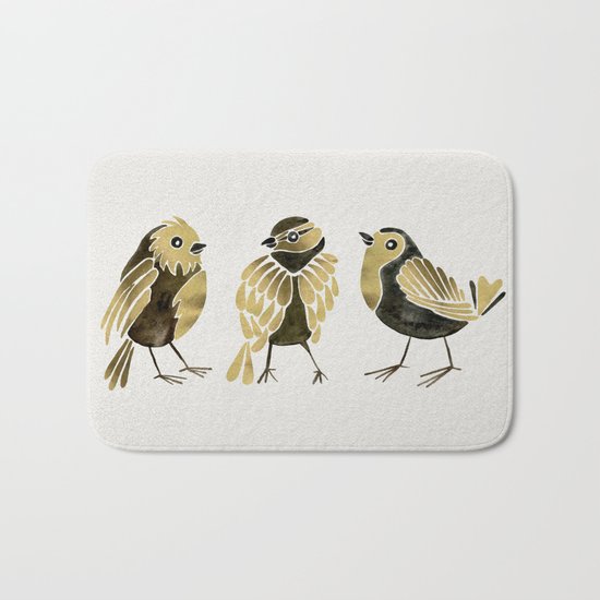 24-Karat Goldfinches Bath Mat