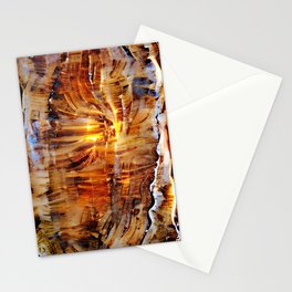 Petrified Wood Abstract Aesthetic No6 Stationery Card