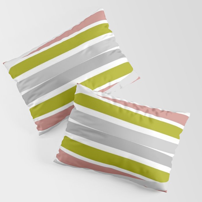 Colorful Strips Pillow Sham