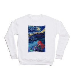 Starry Starry Night meets Mermaid Crewneck Sweatshirt