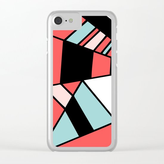 Abstract #451 Clear iPhone Case