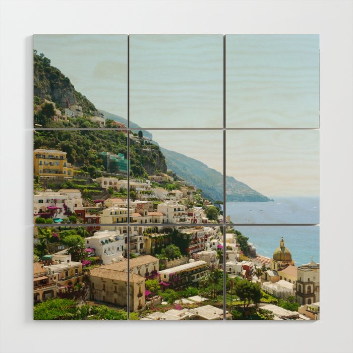 Positano | Italian Town | Amalfi Coast Travel Photography  Wood Wall Art