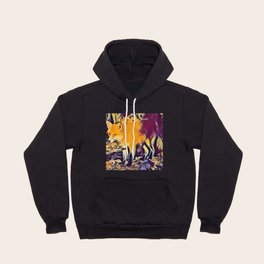 Fox Pose In Retro Pop Hoody
