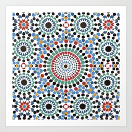 Moroccan Tiles Art Print