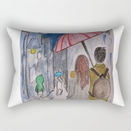 something in the rain Rectangular Pillow