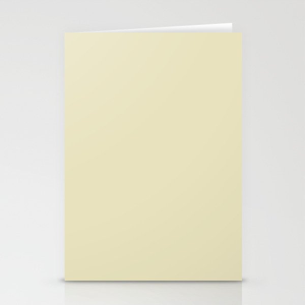 Simple Perfect Almond Yellow 4446 Stationery Cards