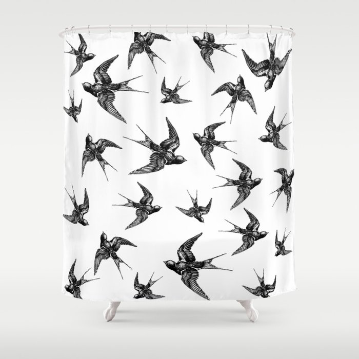 Birds pattern Shower Curtain