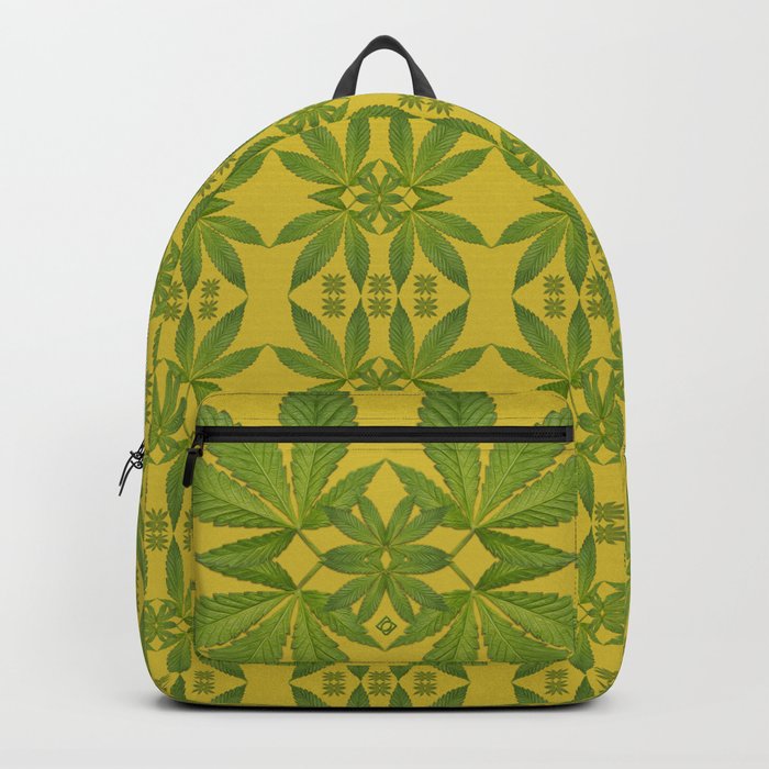 Marijuana Leaf Pattern Backpack