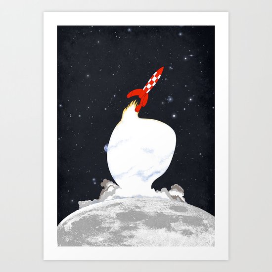 Destination Moon Art Print