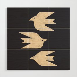 Doves In Flight Wood Wall Art