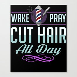 Barber Hair Stylist Hairdresser Barbershop Salon Canvas Print