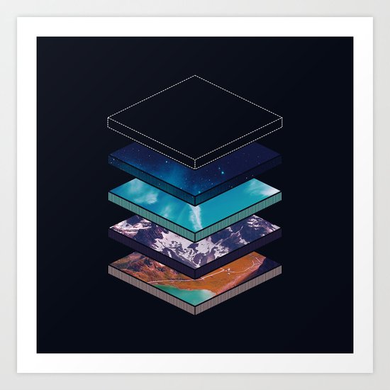 Layers Art Print