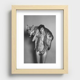 Wolf Girl Recessed Framed Print