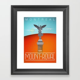 Mount-Royal Montreal Vintage Poster Framed Art Print