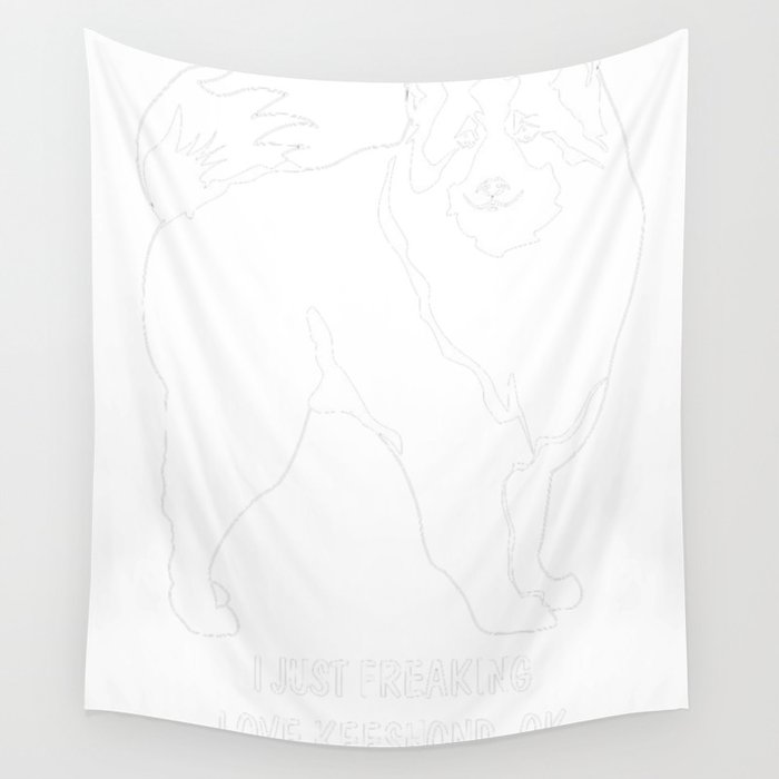 keeshond tshirt just freaking love my keeshond wall keeshond growth chart