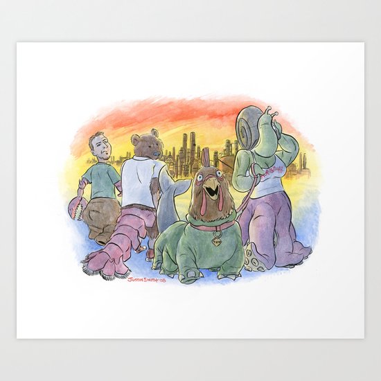 I'd Hit It Art Print