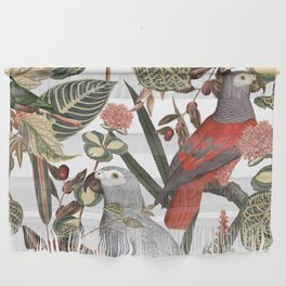 Parrot, Vintage Tropical Birds Wall Hanging