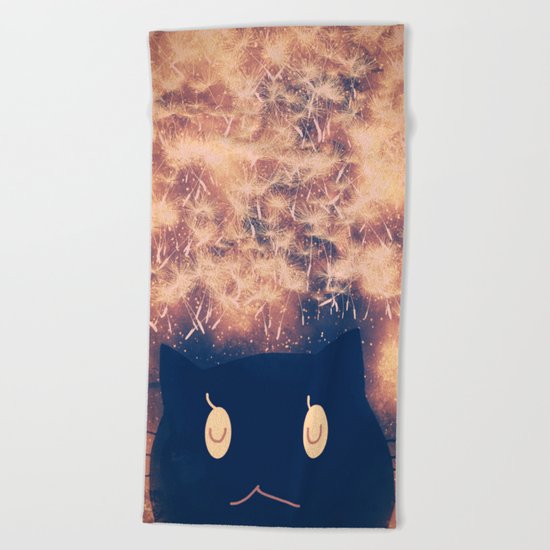 cat-164 Beach Towel