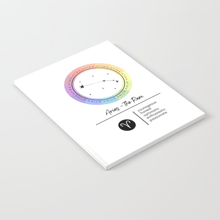 Aries Zodiac | Color Wheel Notebook