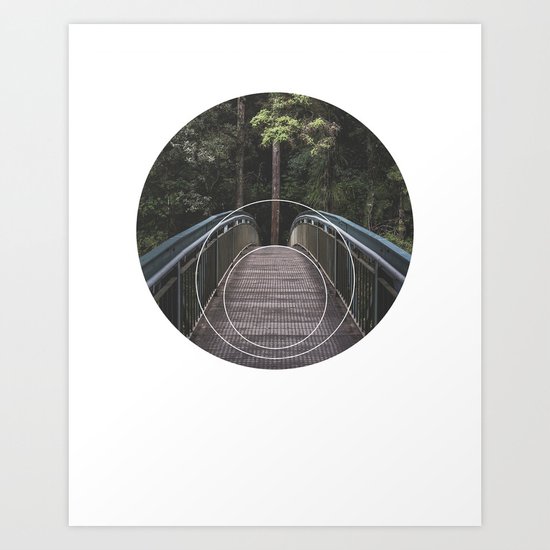 Circular Bridge - Geometric Photography Art Print