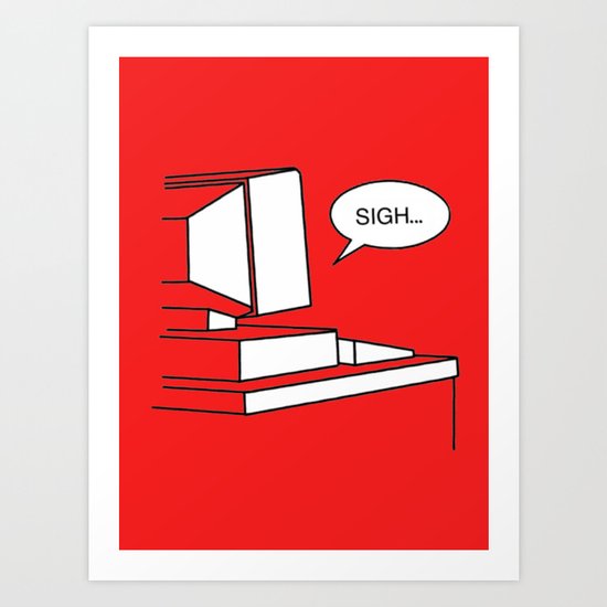Computer, 2013. Art Print