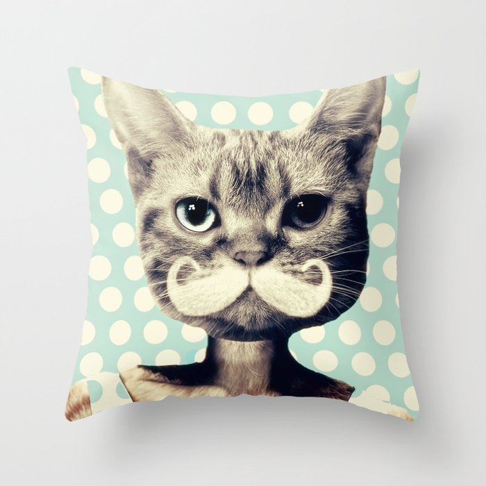Kitten Throw Pillow