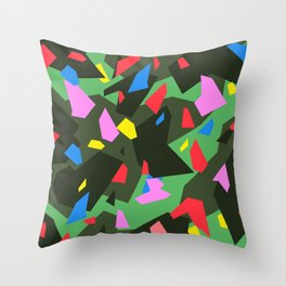 Green\Red\Blue\Black\Grey\Pink Geometric camo Throw Pillow