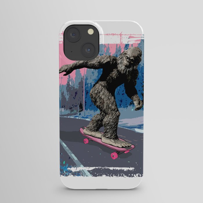 Bigfoot on Skateboard iPhone Case