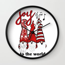 Joyful Gnomes Wall Clock