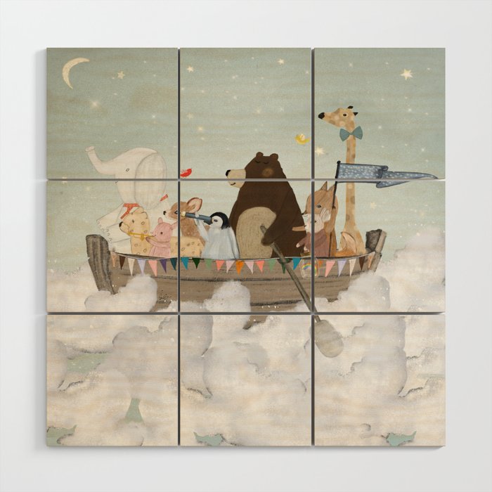 cloud sailers Wood Wall Art