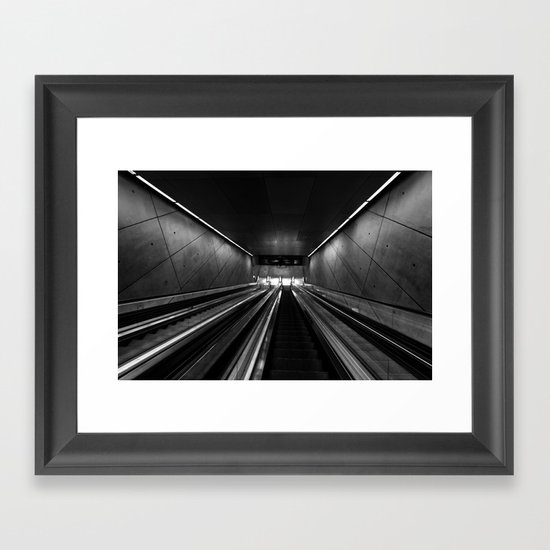 Subway Stairs Framed Art Print