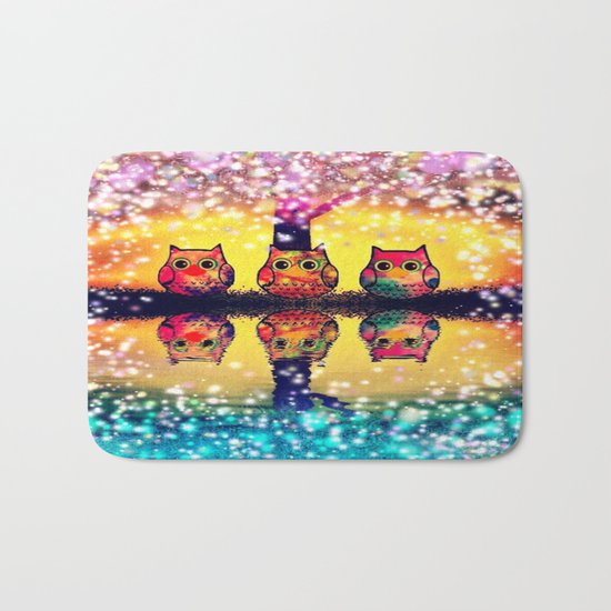 gorgeous owl-266 Bath Mat