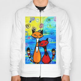 Colorful cats Hoody