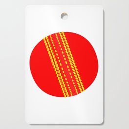 Red Cricket Ball Cutting Board