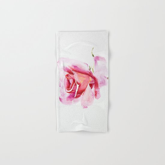 pink rose Hand & Bath Towel