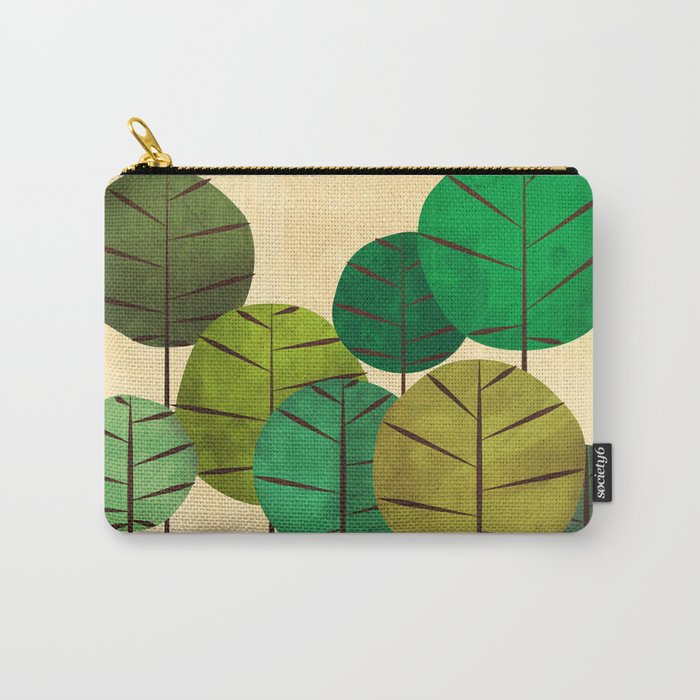 GREEN AUTUMN TREES Carry-All Pouch