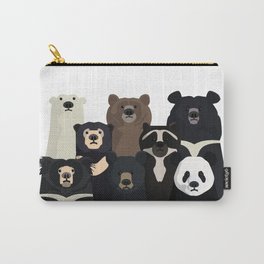 Bear family portrait Carry-All Pouch