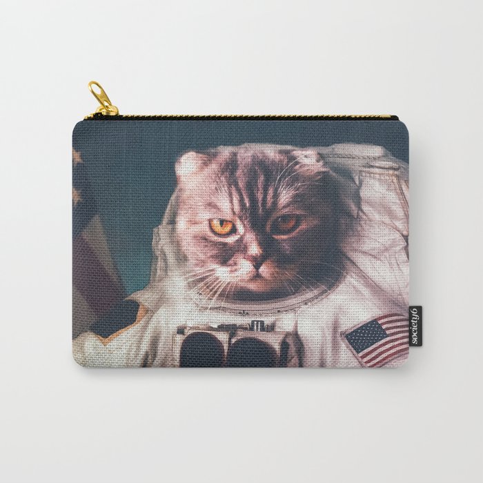 Beautiful cat astronaut Carry-All Pouch