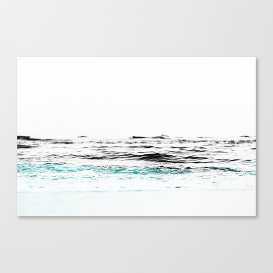 Minimalist ocean waves Canvas Print