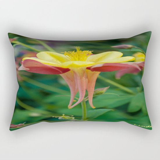 Floating Flower Rectangular Pillow
