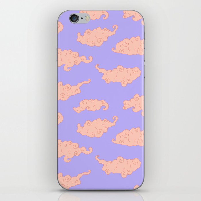 seamless pattern with clouds in oriental style iPhone Skin