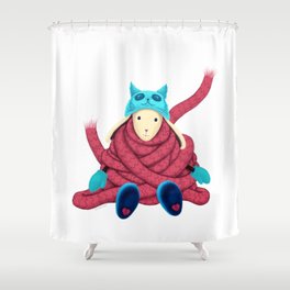 Very long Scarf Shower Curtain
