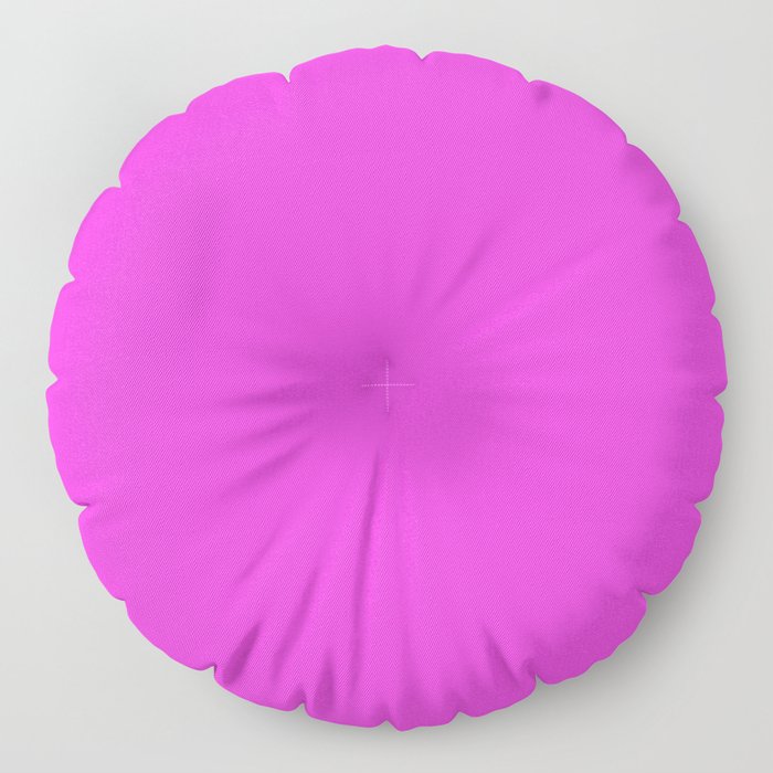 Download Razzle dazzle rose - solid color Floor Pillow by makeitcolorful | Society6