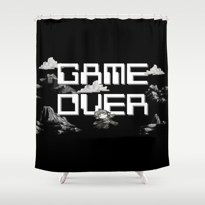 Game Over Shower Curtain