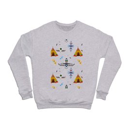 Tribal,bohemian,Aztec,totem,native American pattern  Crewneck Sweatshirt