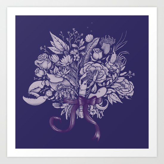 Undersea Victorian Art Print