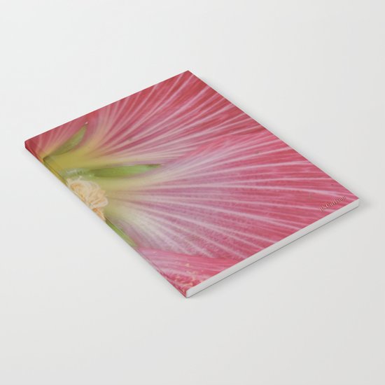 Heart of a Hollyhock Blossom Notebook