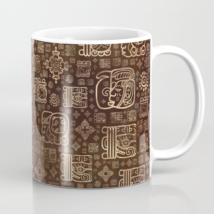 Mayan glyphs and ornaments pattern #2 Coffee Mug