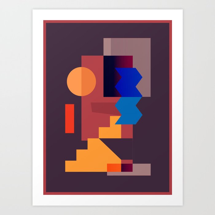 Geometric Shapes 21 Art Print